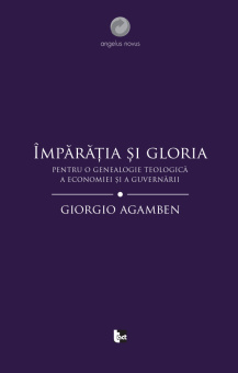 Книга «Împărăția și gloria. Pentru o genealogie teologică a economiei și a guvernării.(Homo sacer II, 4)» - автор Giorgio Agamben (Джорджо Агамбен), мягкий переплёт, кол-во страниц - 388, издательство «Tact»,  серия «Angelus Novus», ISBN 978-606-8437-94-1, 2017 год